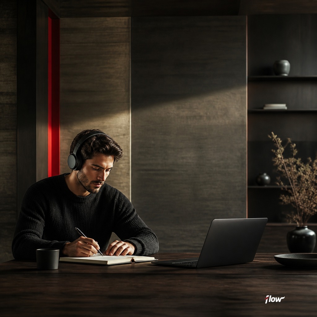 Sales leader and marketing manager reviewing recent sales call notes to identify customer pain points and messaging themes.