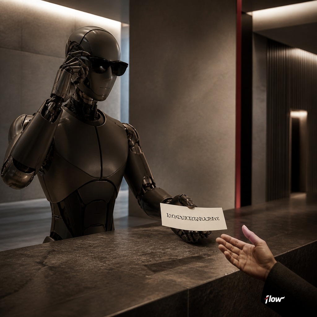 An AI assistant facing a CAPTCHA challenge on a computer screen, with a human user reviewing the task